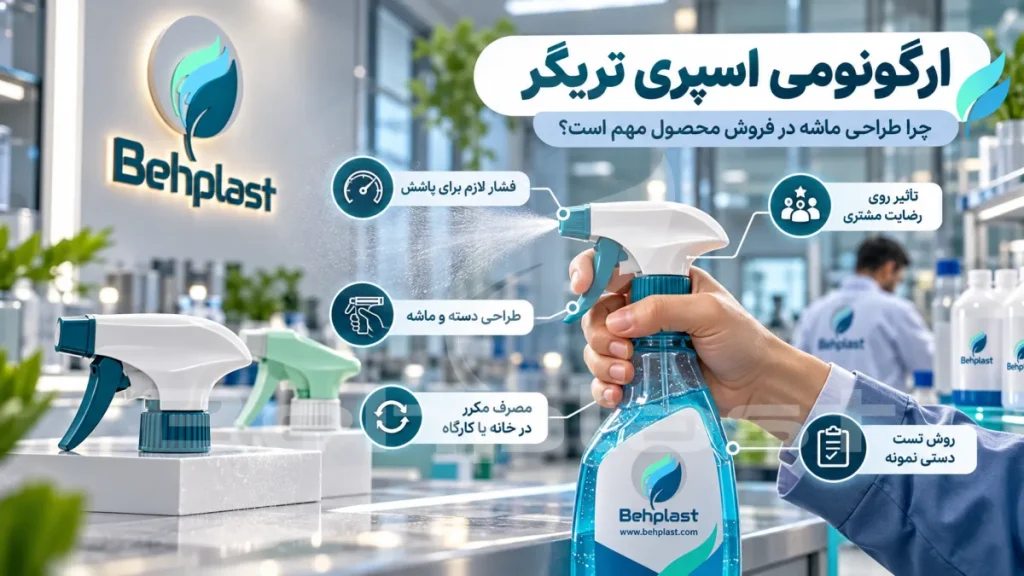 ارگونومی اسپری تریگر؛ چرا طراحی ماشه در فروش محصول مهم است؟