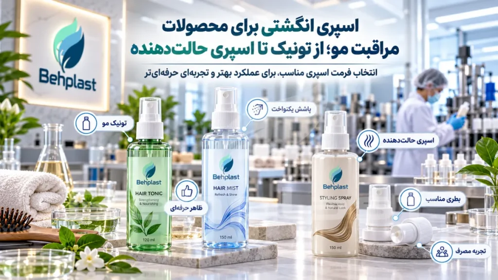 اسپری انگشتی برای محصولات مراقبت مو؛ از تونیک تا اسپری حالت‌دهنده