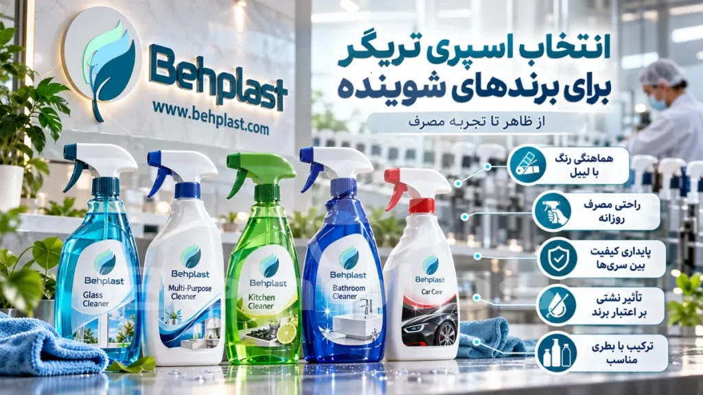 انتخاب اسپری تریگر برای برندهای شوینده؛ از ظاهر تا تجربه مصرف