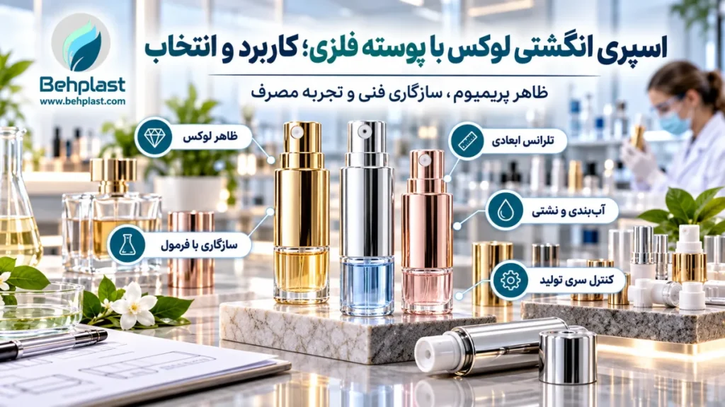 اسپری انگشتی لوکس با پوسته فلزی؛ کاربرد و انتخاب