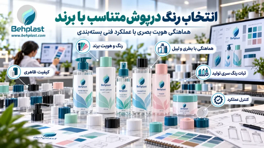 انتخاب رنگ درپوش متناسب با برند
