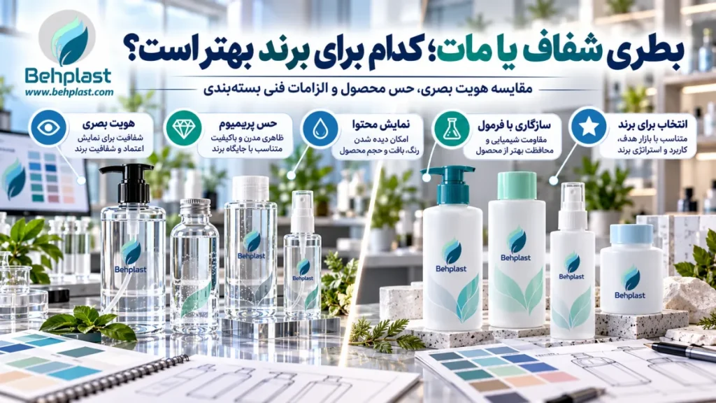 بطری شفاف یا مات؛ کدام برای برند بهتر است؟