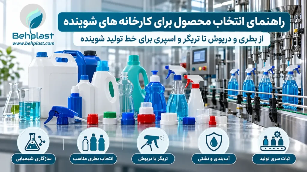 راهنمای انتخاب محصول برای کارخانه‌های شوینده